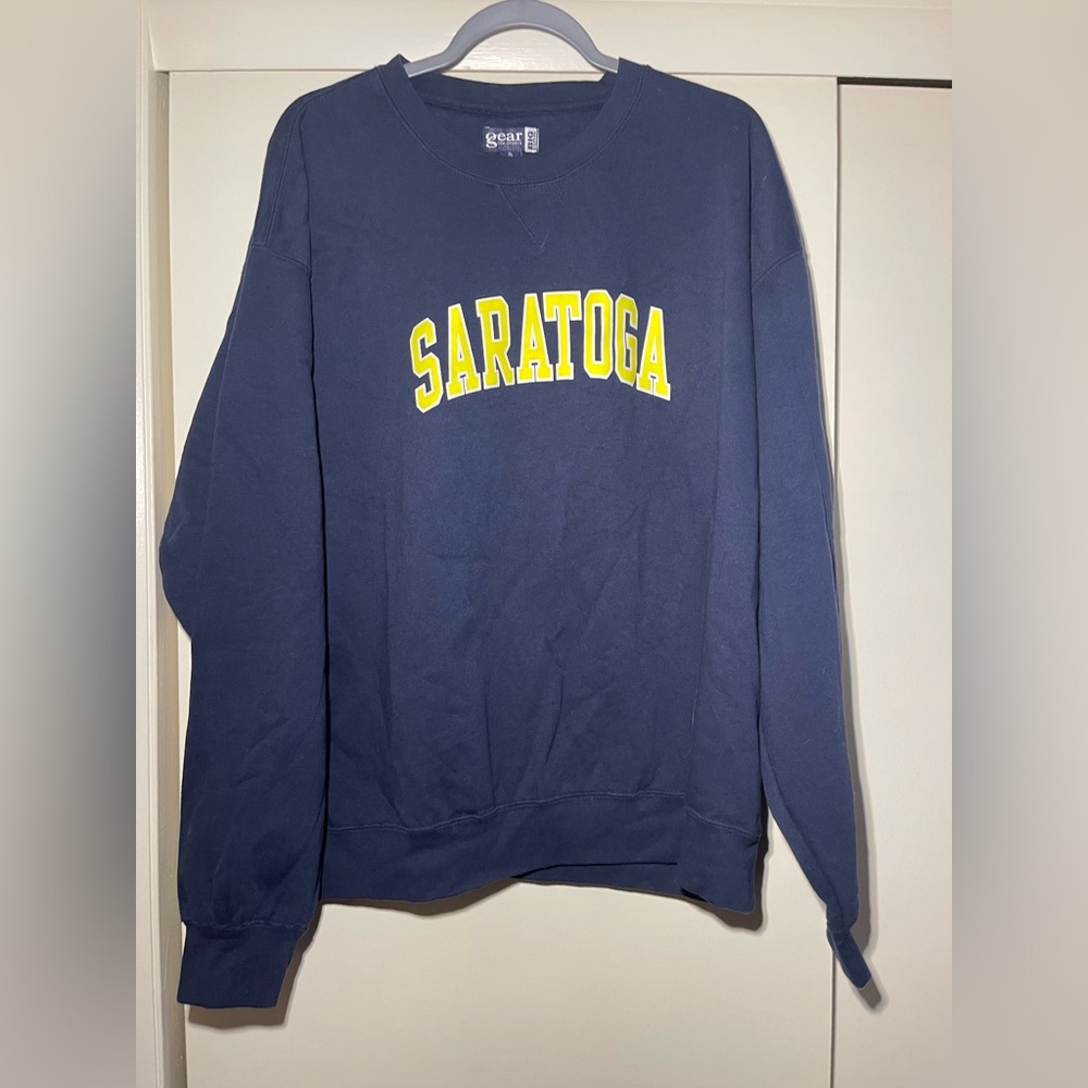 Saratoga Navy Blue Men's Crew Neck Sweatshirt Size XL